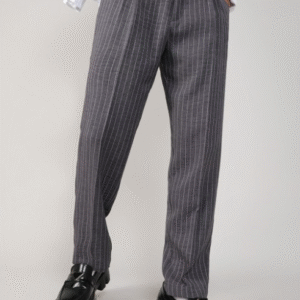 Campus Sutra Striped Comfort Formal Trousers for Men