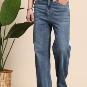 Mast & Harbour Casual Solid Blue Jeans for Men