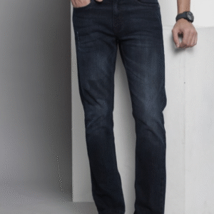 The Indian Garage Casual Solid Blue Jeans for Men