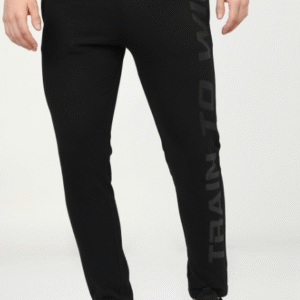 Highlander Casual Typography Black Track Pant for Men