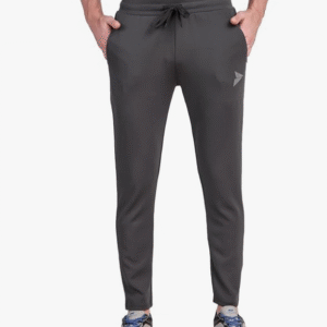 Fitinc Casual Solid Grey Track Pant for Men
