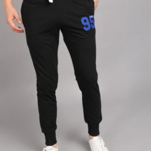 Alan Jones Mid Rise Cotton Blend Joggers Track Pants For Men