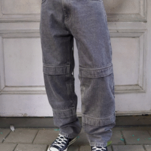 Powerlook Baggy Fit Clean Look Light Fade Denim Jeans For Men