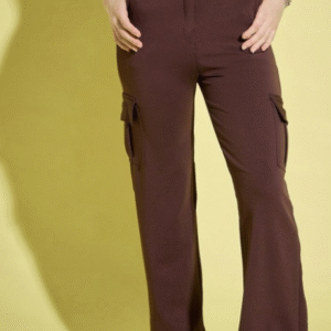 Dimpy Garments Relaxed High-Rise Cargos Trousers For Women