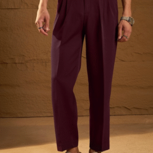 Dennison Double Pleated Korean Baggy Fit Trouser For Men