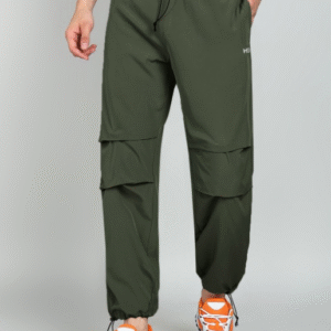 HRX by Hrithik Roshan Mid-Rise Parachute Track Pants For Men