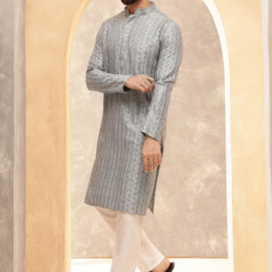 Sojanya Embroidered Thread Work Kurta For Men