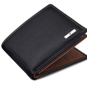 Urban Forest Everyday Carry Textured Black Two Fold Wallet for Men