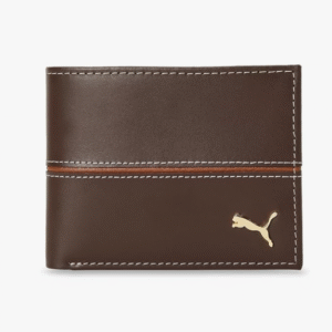 Puma Everyday Carry Striped Brown Two Fold Wallet for Men