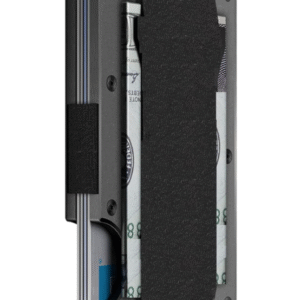 Contacts Everyday Carry Metal Solid Black Unisex Card Holder