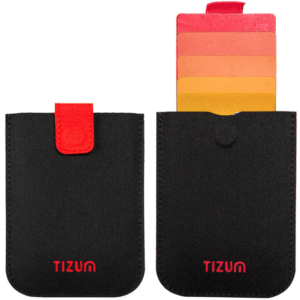 Aircase Everyday Carry Nylon Solid Black Unisex Card Holder