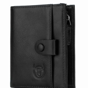 Contacts Genuine Leather RFID Blocking Bifold Wallet For Men