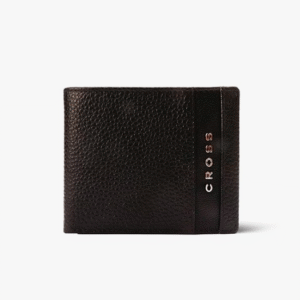 Cross Black Troydo-Bi-Fold Leather Coin Wallet for Men
