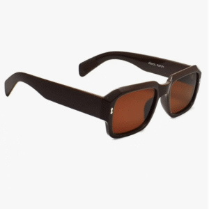 Peter Jones Retro Squared UV Protected Brown Unisex Sunglasses
