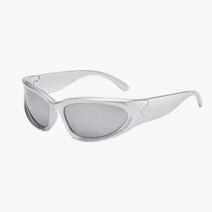 4Flaunt Biker Goggle UV Protected Unisex Silver Sunglasses