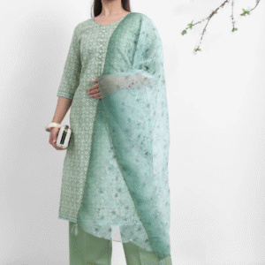 Ketch Cotton Blend Kurta Palazzo Set For Women