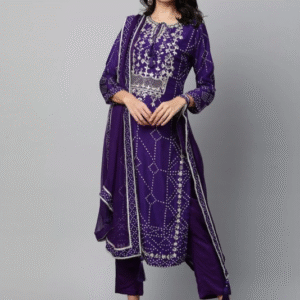 Tailorfeb Viscose Rayon Kurta Set With Dupatta For Women
