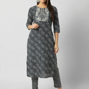 Annu Paridhan Viscose Rayon Kurta Pant Set For Women