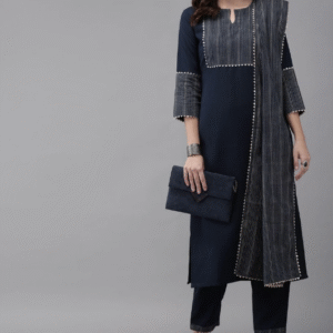 Lamba Creations Viscose Rayon Kurta Pant Dupatta Set For Women