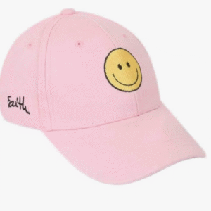 Zacharias Cotton Pink Smile Cap For Unisex
