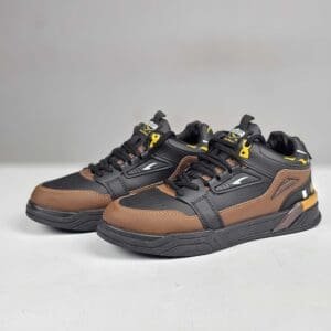 ASIAN CHICAGO-11 Colourblocked Round Toe Lace Up Sneakers For Men
