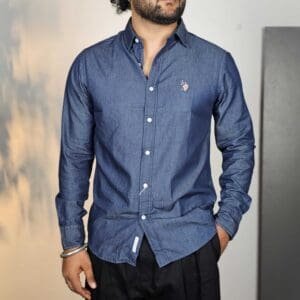 U.S. Polo Assn. Solid Cotton Casual Shirt For Men