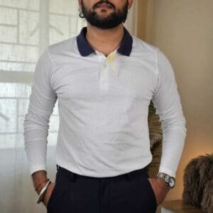 Dennis Lingo Regular Fit Polo Collar Cotton T-shirt For Men