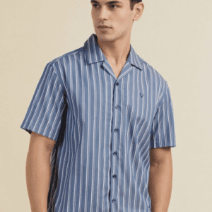 Allen Solly Vertical Striped Cotton Casual Shirt For Men