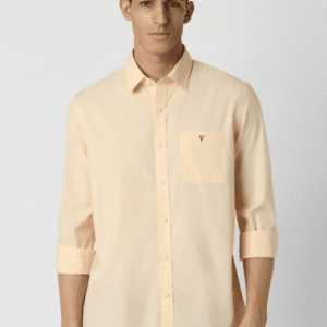 Van Heusen Sport Solid Slim Fit Opaque Casual Shirt For Men