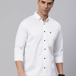 Majestic Comfort Solid Pure Cotton Casual Shirt For Men