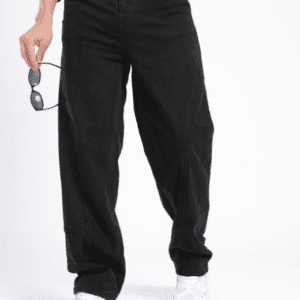 Glitchez Wide Leg Panelling Stretchable Jeans For Men