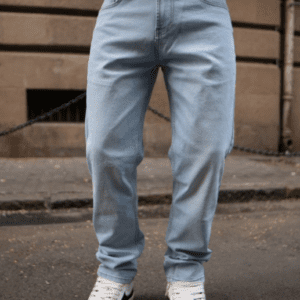 Powerlook Ice Blue Regular Fit Denim Jeans For Men