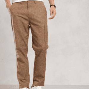 Nautica Coastal Comfort Linen Regular Fit Trousers For Men