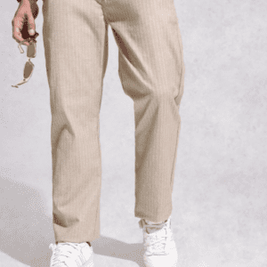 WROGN Anti Fit Striped Chinos Trousers For Men