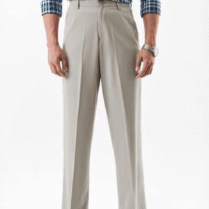 Snitch Beige Mid-Rise Regular Fit Trouser For Men