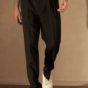 DENNISON Baggy Fit Pleated Trousers For Men