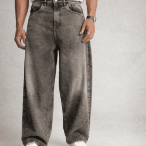 WROGN Baggy Fit Heavy Fade Pure Cotton Jeans For Men