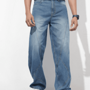 Roadster The Life Co. Men Wide Leg Mid-Rise Light Fade Jeans For Men