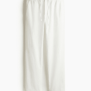H&M Regular Fit Linen-Blend Trousers For Men