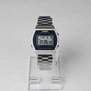 Casio Vintage B640WD-1AVDF Digital Dial Silver Stainless Steel Watch For Men