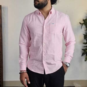 Wrangler Spread Collar Cotton Casual Shirt For Men