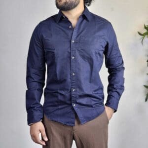 WROGN Solid Pure Cotton Casual Shirt For Men