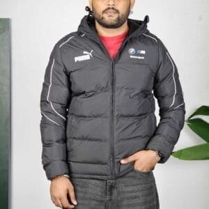 Puma Motorsport Sports Hood Solid Black Sporty Jacket for Men