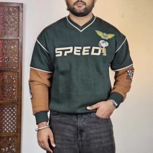 The Souled Store Peanuts: Speed Oversized Sweatshirt For Men