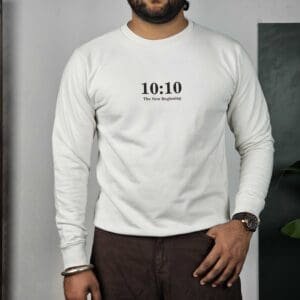 glitchez Typography Printed Sweatshirt For Men