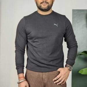 Puma Essentials Logo Mens Regular Fit Crew Sweatshirt For Men