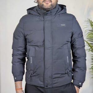 Red Tape Casual Polyester Solid Black Jacket for Men