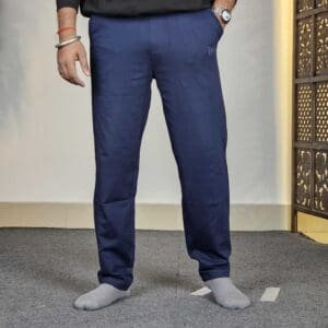 The Pant Project Cosmic Navy Relaxed Fit Cotton Sweatpants For Men