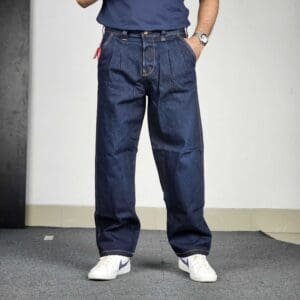 THE BEAR HOUSE Baggy Fit Cotton Mid-Rise Jeans For Men