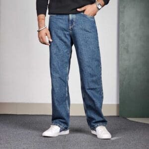 FREAKINS Straight Fit High-Rise Light Fade Jeans For Men